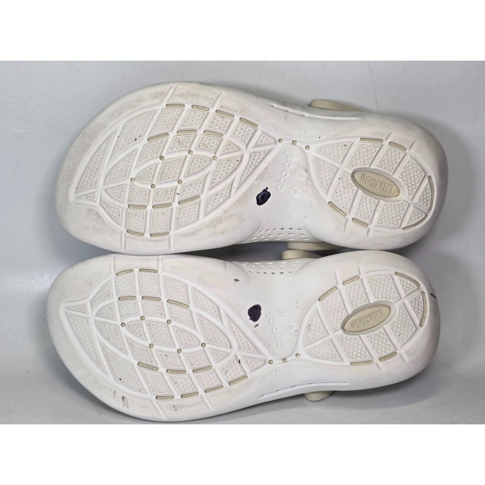 Crocs LiteRide 360 Clogs Mens Size 7 Women's 9 Cream White Slip On Shoes Sandals - Picture 10 of 14